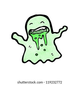 caricatura de fantasma bruto