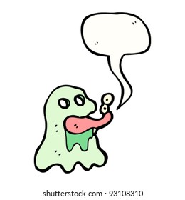 gross ghost cartoon