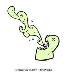 caricatura de bambú fantasma