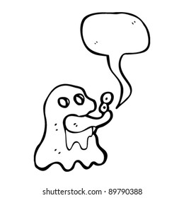 gross ghoulish ghost cartoon