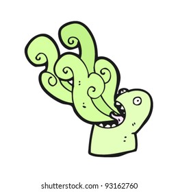 gross halloween ghost cartoon