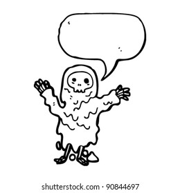 gross halloween monster cartoon