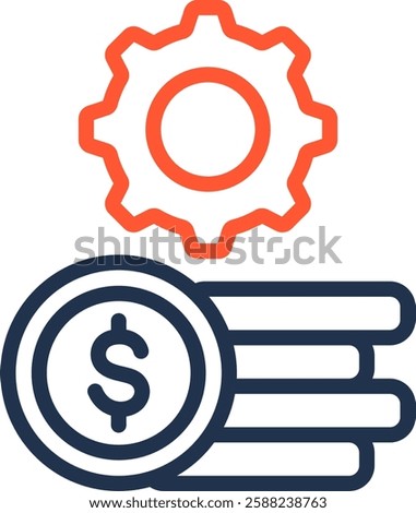 Gross Icon Color Line Vector Illustration