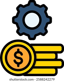Gross Icon Lineal Color Vector Illustration