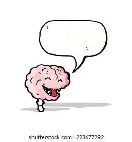 gross laughing brain cartoon