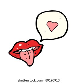 gross lips cartoon