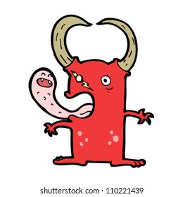 caricatura del diablo gordo