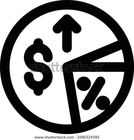 Gross, Margin, GDP Outline Icon