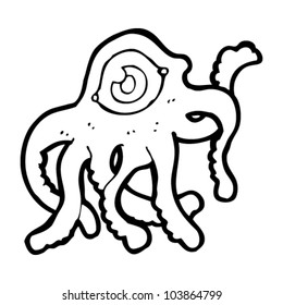gross monster cartoon