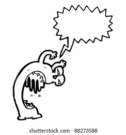 gross monster cartoon