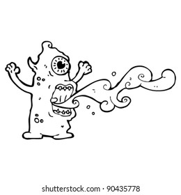 gross monster cartoon