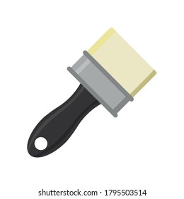 gross paint brush tool flat style icon vector illustration design