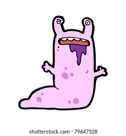 monstruo de babosa rosa gruesa