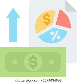 Gross Profit Icon Element For Design