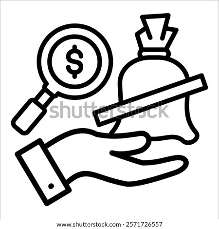 Gross Profit Icon Element For Design