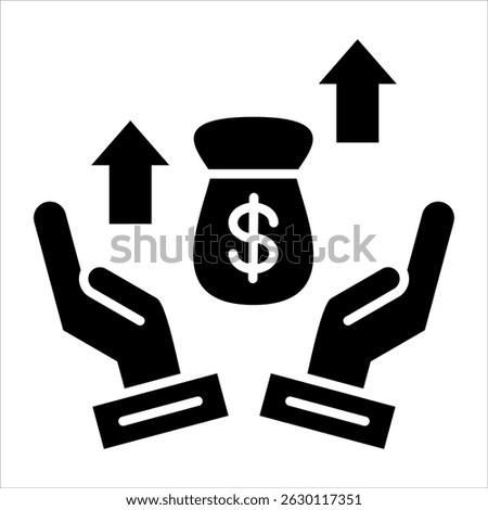 Gross Profit Icon. Simple Vector Glyph Illustration