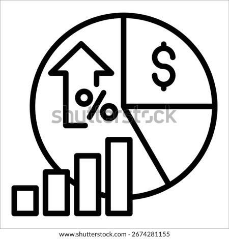 Gross Profit Margin Icon Element For Design