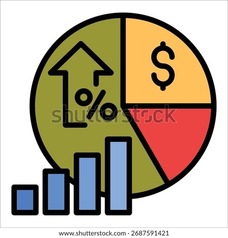 Gross Profit Margin Icon Element For Design