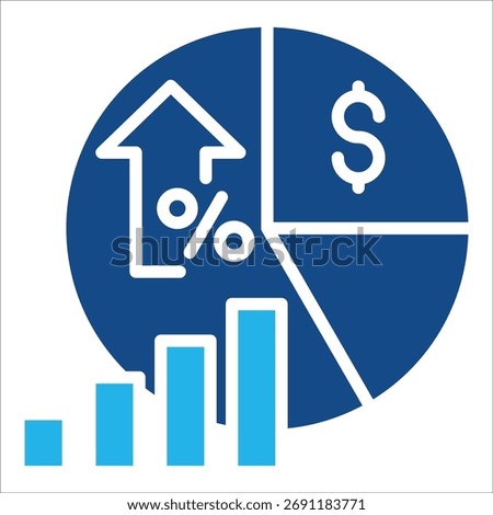 Gross Profit Margin Icon Element For Design