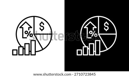 Gross Profit Margin With Icon Set Design