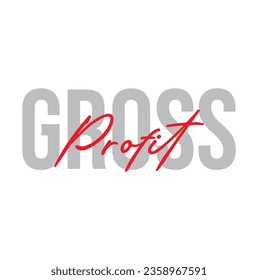 GROSS PROFIT text on white background.