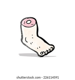 Gross Severed Foot Cartoon