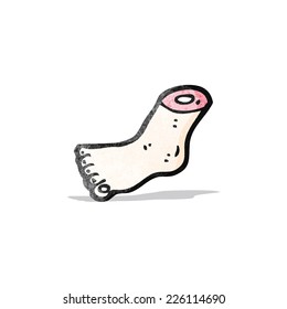 Gross Severed Foot Cartoon