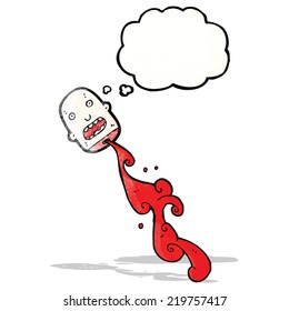 scharfer Kopfkarikatur