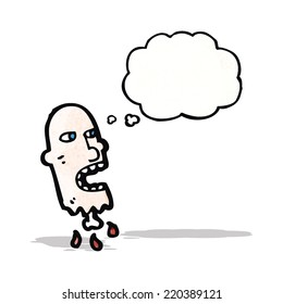 gross severed head cartoon
