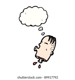 caricatura severa de la cabeza