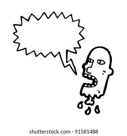 caricatura severa de la cabeza