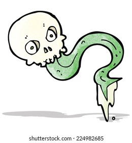 caricatura burda del cráneo