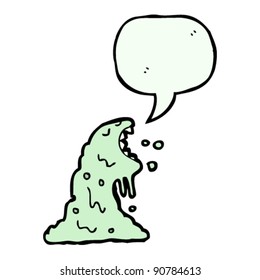 caricatura de criatura bruta