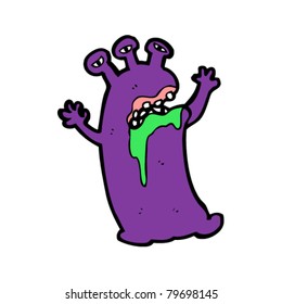 gross slimy alien cartoon