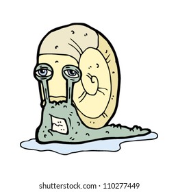 caricatura burda de caracol