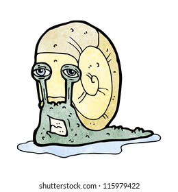 gross snail cartoon