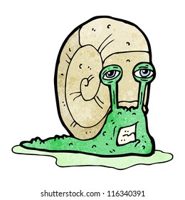 caricatura burda de caracol