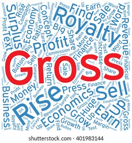 Gross,Word cloud art  background