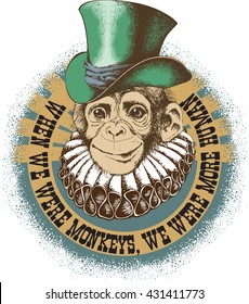 The grotesque figure: a monkey in a circus costume