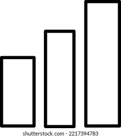 Groth barchart and line graph analysis thin line icon vector art .