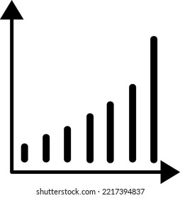 Análisis de barchart de Grove y gráfico de línea delgada icono de línea vectorial arte .