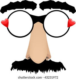 Groucho Valentine Glasses