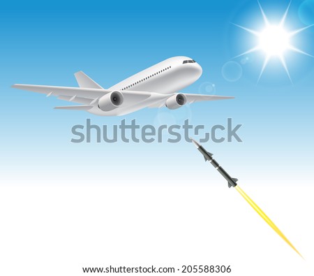 The ground to air missile bring down aircraft