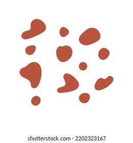Icono de color marrón suelo aislado en ilustración vectorial de fondo blanco. Símbolo de la naturaleza y crecimiento orgánico. Ecología del medio ambiente y elemento ecológico de la vida. Las plantas del suelo crecen y la superficie del pictograma