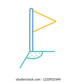 ground   corner   flag  