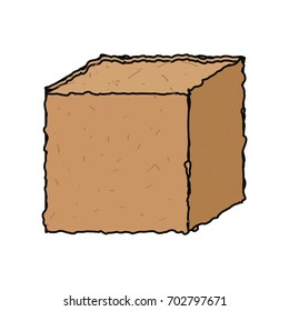 Ground cube isolated
