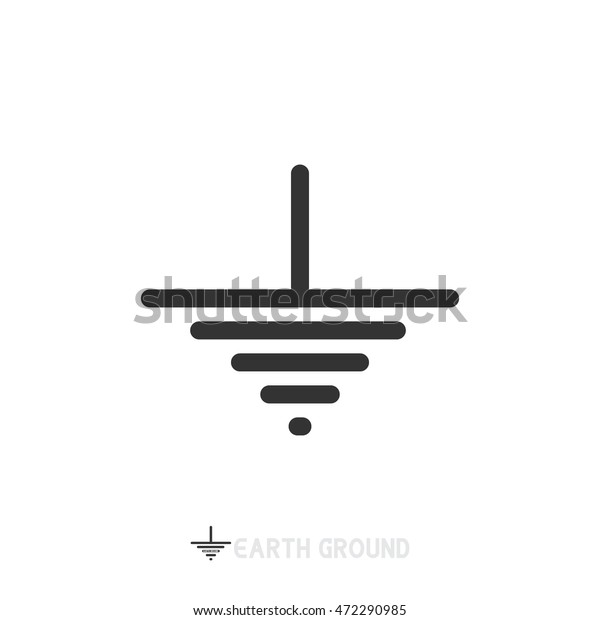 Ground Electronic Circuit Symbols Stock Vector (Royalty Free) 472290985