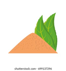 Ground gardening isolated