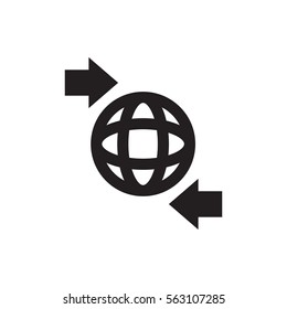 ground the globe icon illustration isolated vector sign symbol