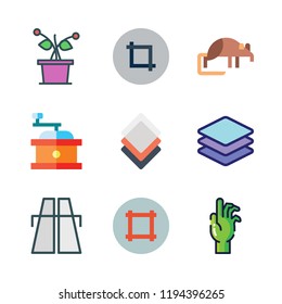 ground icon set. vector set about plant, shrew, crop and zombie icons set.
